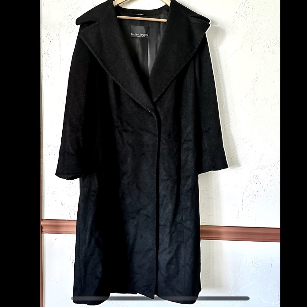 Gorgeous Marina Rinaldi Virgin Wool, Alpaca, Mohair Coat